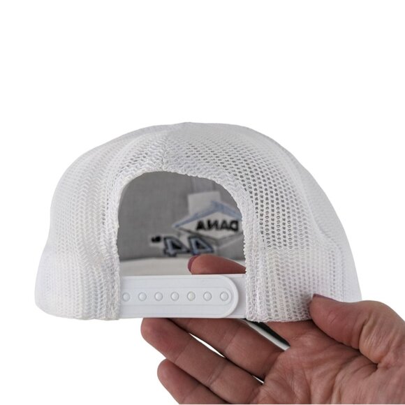 Cap America Dana 44 AdvanTek Baseball Cap Gray White Trucker Snapback Hat - Picture 6 of 9